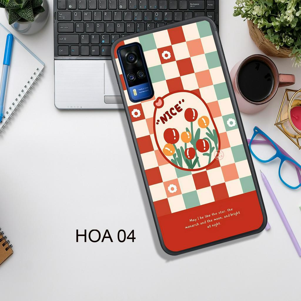 Ốp Lưng  VIVO Y12S - Y20 - Y20S - Y20 SE - Y51 2020 - Y53S 4G - Y72 5G , In Hình HOA, Màu Sắc Bắt Mắt.