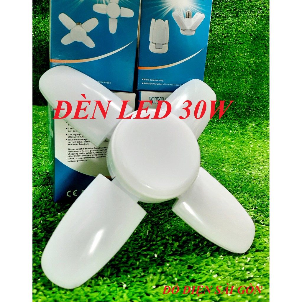 Bóng Đèn LED Hình Cánh Quạt Các Loại 4 Cánh 28W 75W, 5 Cánh 75W+, 6 Cánh 90W Bảo Hành 12 Tháng