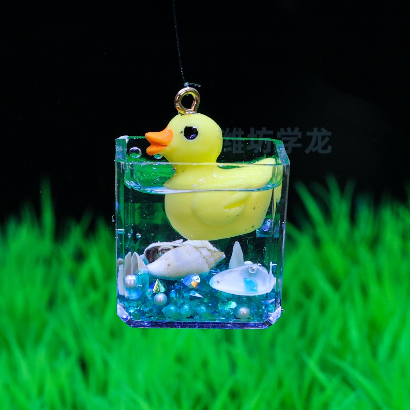 Quả Bóng Nổi Trang Trí Hồ Cá Hình Con Vịt Màu Xanh Dương