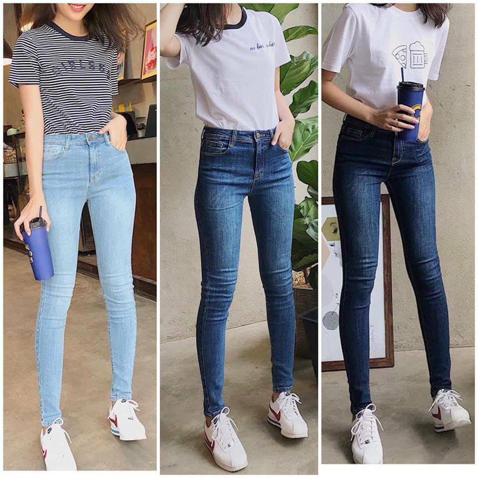 QUẦN JEAN SKINNY FORM DÀI 97-101cm CẠP CAO CÓ SIZE 30