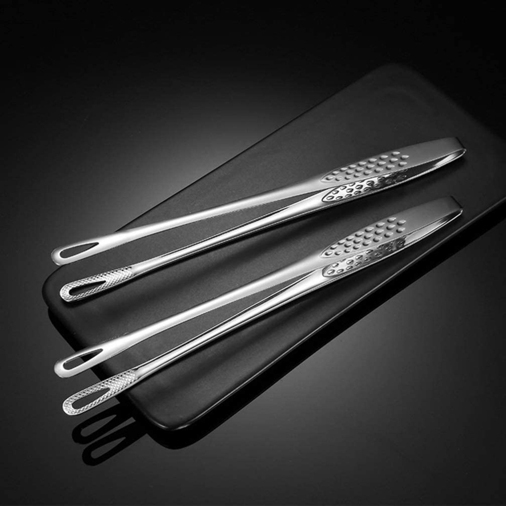 Kẹp lỗ gắp thức ăn bằng thép không gỉ tay cầm dài đa năng tiện dụng