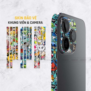 Miếng Dán Viền IPhone Sticker, Trang Trí & Bảo Vệ Viền - Chất Liệu Film Chính Hãng, Khuôn Cắt Chính Xác, Dễ Dán Tại Nhà