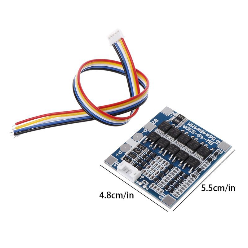 BALANCE Bảng Mạch Pcb Bảo Vệ Pin 4s 30a 12.8v W / Cân Bằng 3.2v Lifepo4 Life 18650