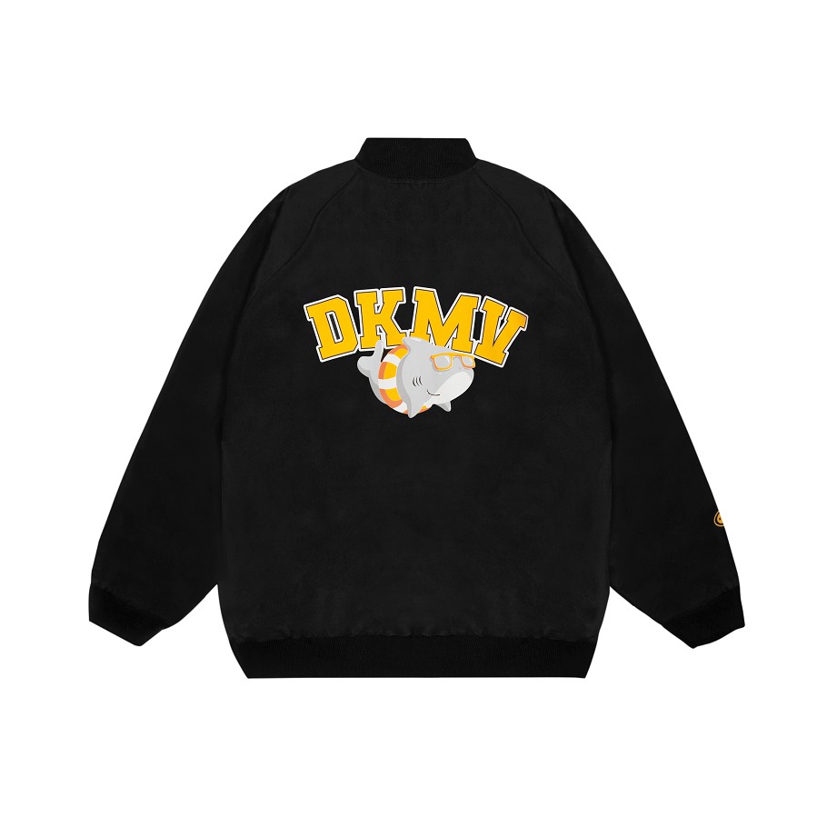 Áo khoác bomber dù unisex DKMV màu đen - Áo bomber Swag Fish