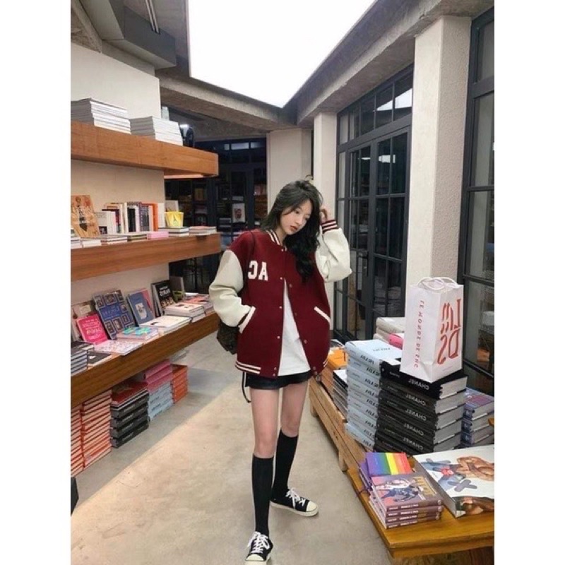 [HOT TREND KÈM QUÀ TẶNG] Áo nỉ khoác,áo khoác bomber nỉ AC nam nữ  TAMTITSHOP. Phong cách trẻ trung năng động.