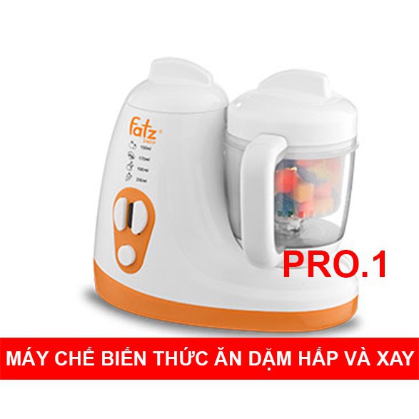 [Bảo hành 12 tháng] Máy chế biến thức ăn dặm Pro 1 FatzBaby ( Fatz Baby) FB9615SL - máy xay và hấp thức ăn dặm cho bé