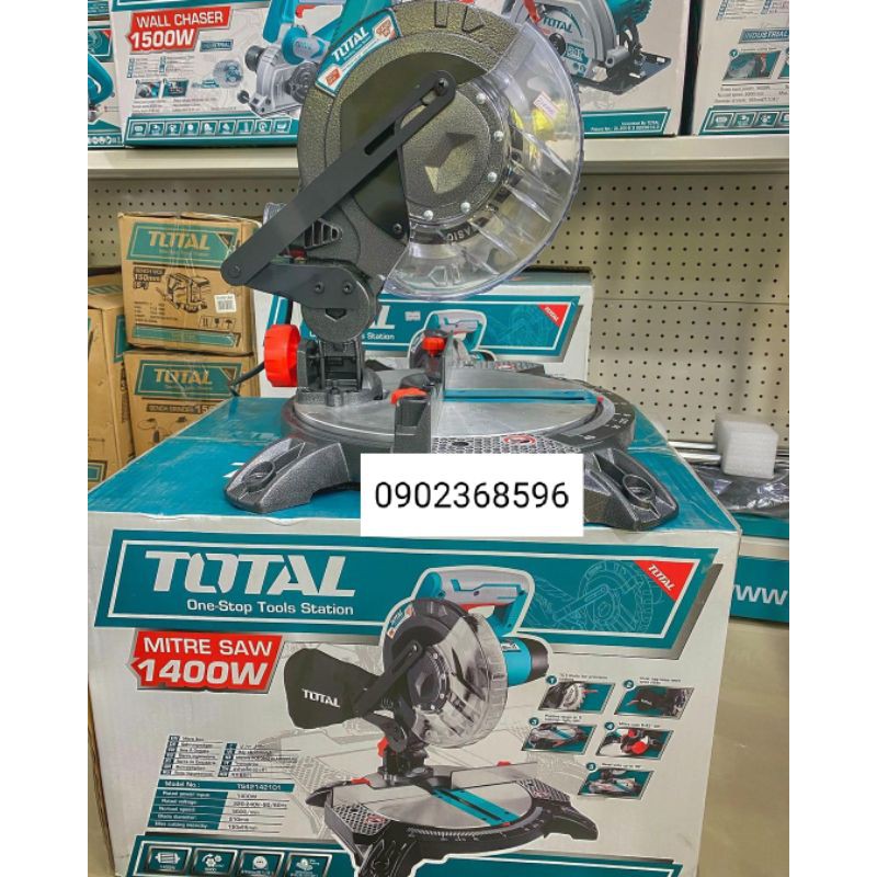 1400W Máy cắt nhôm – gỗ nhỏ gọn TOTAL TS42142101 (u3)