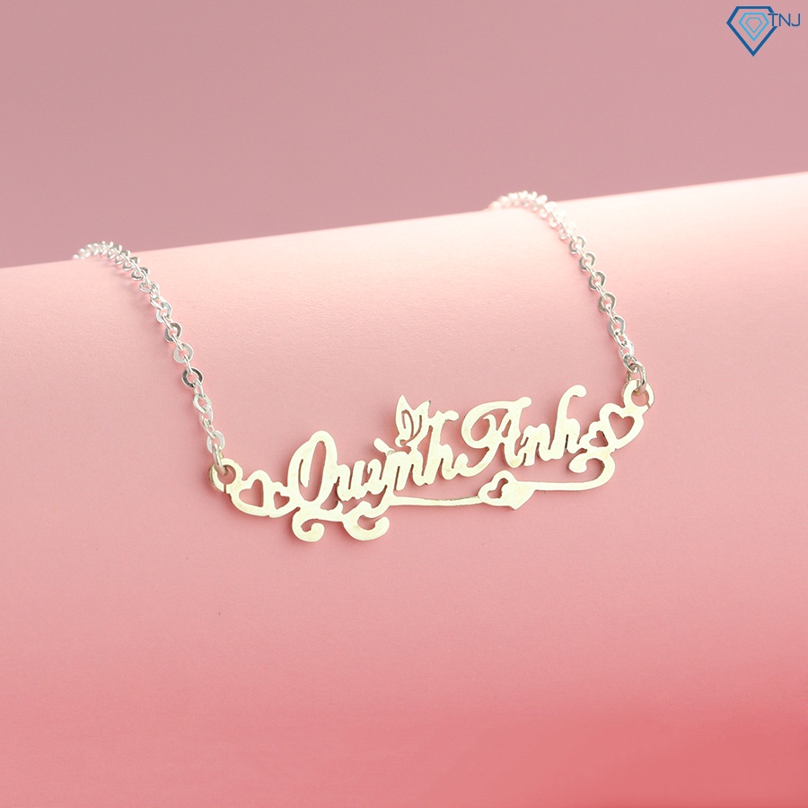 Dây chuyền bạc cho bé khắc tên theo yêu cầu DCT0000 Trang Sức TNJ