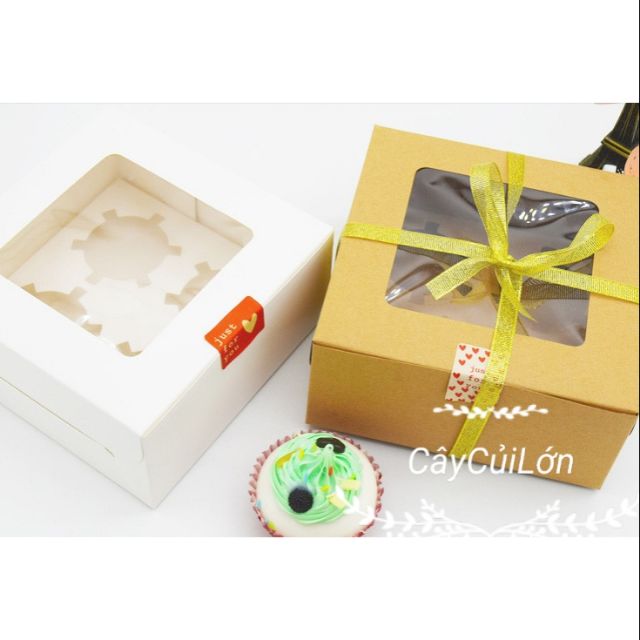 Set 5 Hộp Cupcake 4 Bánh