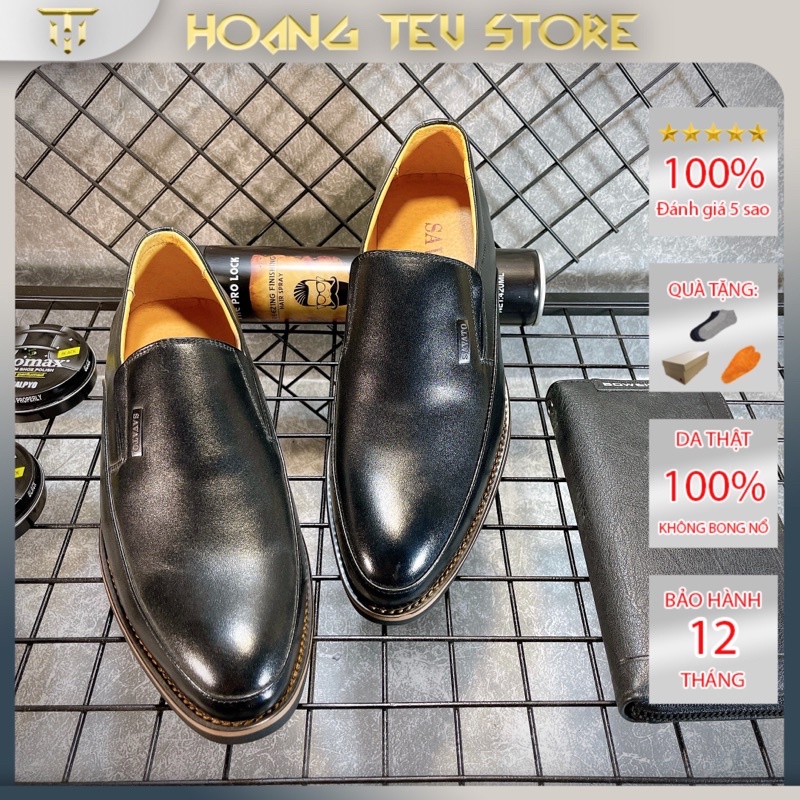 GIÀY TÂY NAM - GIÀY ÂU, CÔNG SỞ LƯỜI DA ĐEN BÓNG MŨI NHỌN - HT270