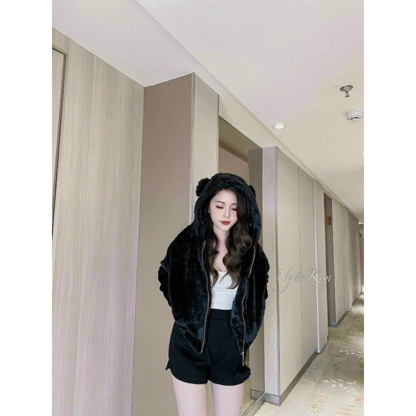 Áo lông có mũ siêu xinh