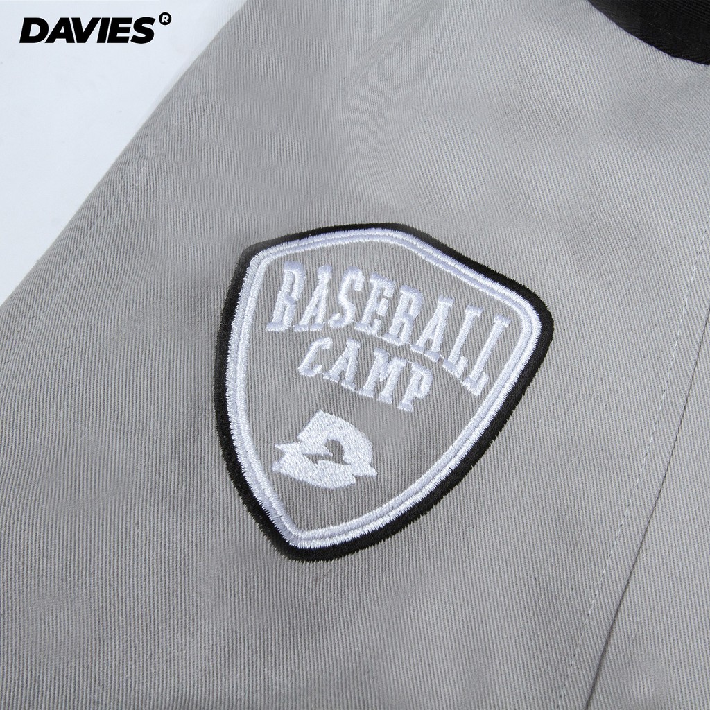 [Mã SKAMA8 giảm 8% đơn 300K] Áo bomber bóng chày nam nữ Davies brand - Grey Varsity Baseball Academy Bomber