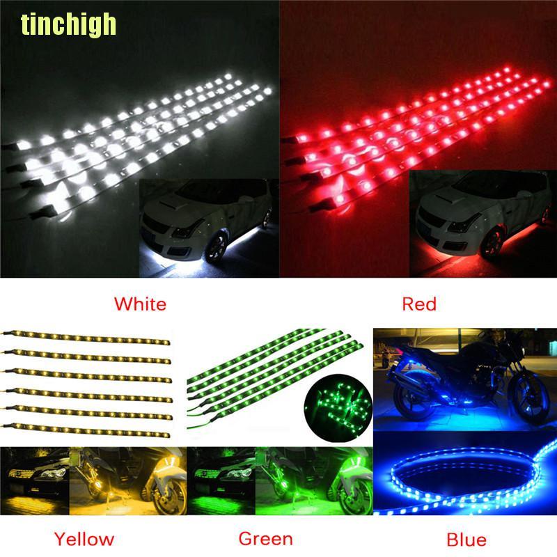 Bộ 6 Dải Đèn Led Dc 12v Chống Thấm Nước Chuyên Dùng Cho Xe Hơi