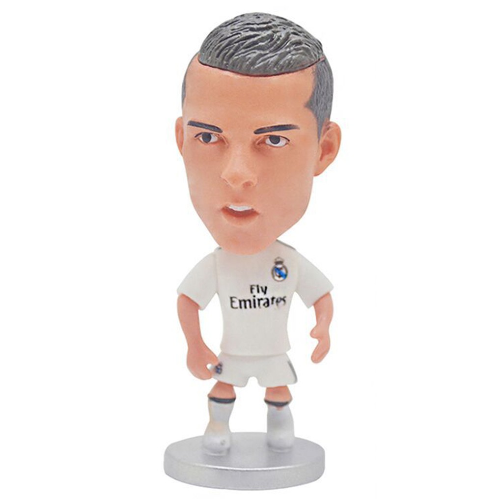 [Figure&Toy]Cute Cartoon Football Star Figure Ronaldo Messi Salah Model Toy Car Ornaments