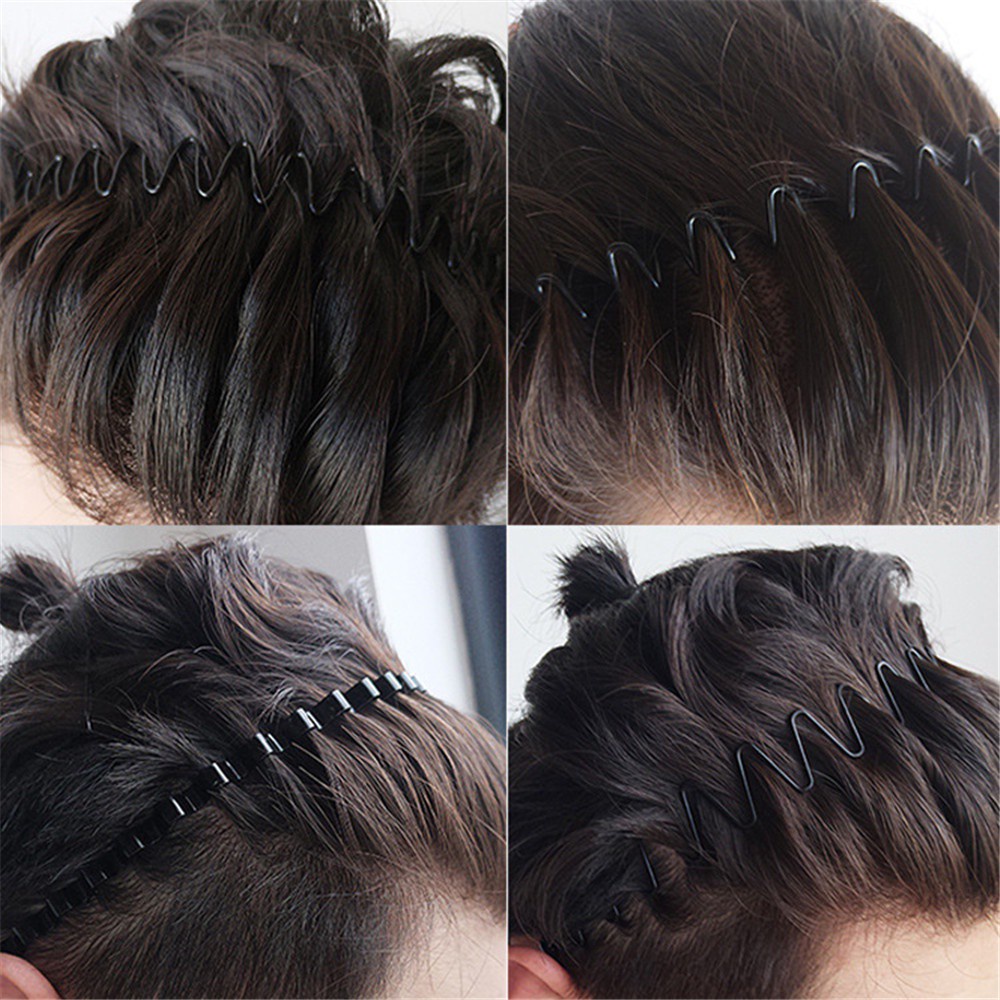 Bộ 3/ 5 cài tóc kim loại màu đen phong cách thể thao thời trang năng động dành cho cả nam và nữ