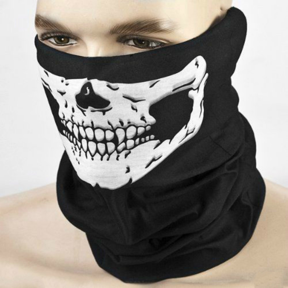 Khẩu Trang Bịt Mặt Thần Chết Khăn Ống Bandana Đa Năng Cao Cấp Hình Đầu Lâu Chống Tia UV Chống Bụi Thấm Mồ Hôi