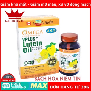 Viên dầu cá Omega 369- Bổ sung Omega 3-6-9, Vitamin E giảm xơ vữa động mạch, sáng mắt, bổ não