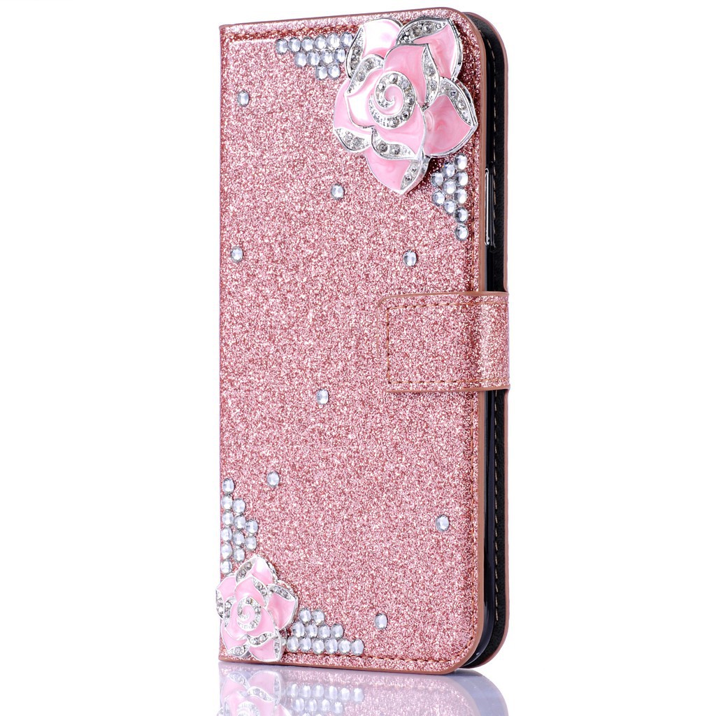 Bao da kim tuyến đính hoa hồng sang trọng cho Samsung S5 Note 8 | BigBuy360 - bigbuy360.vn