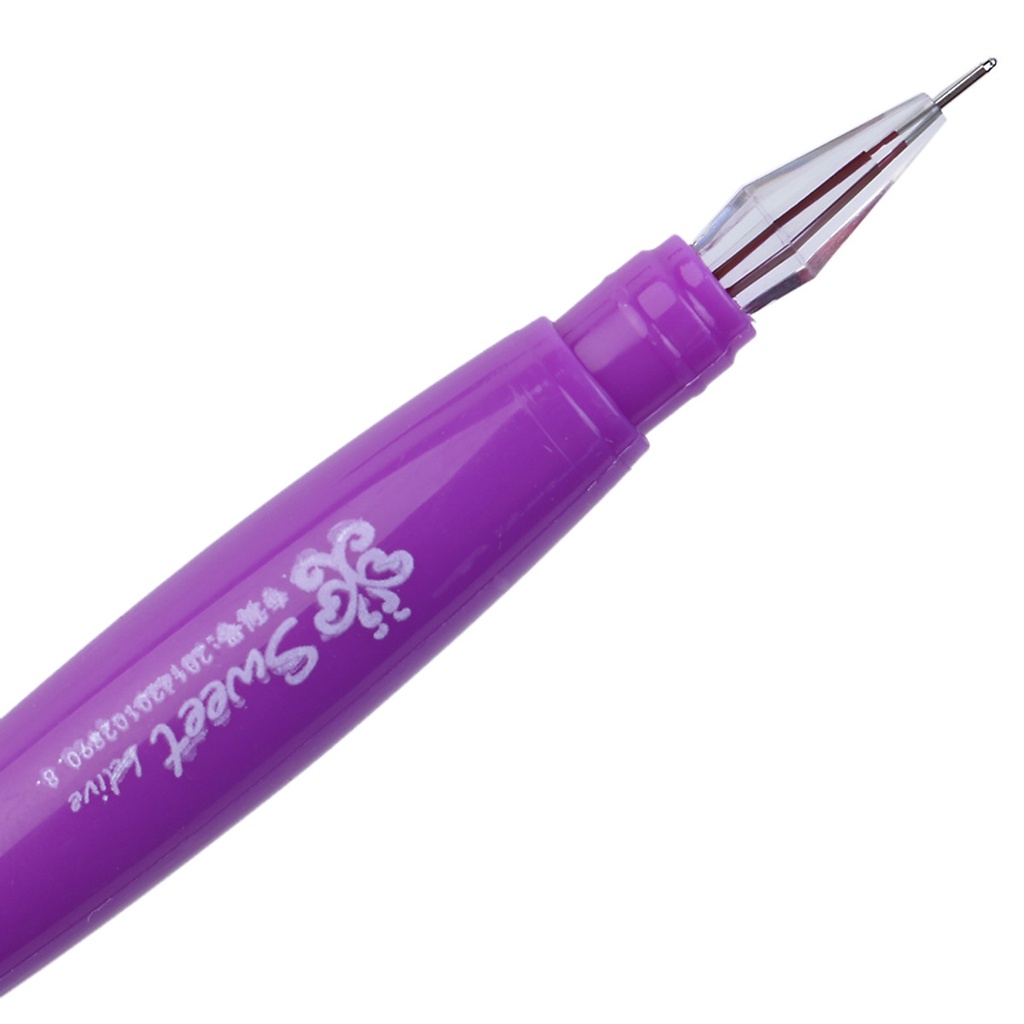 Hộp 12 Cây Viết Kim Cương Mực Tím Ngòi Siêu Đẹp 0.5mm