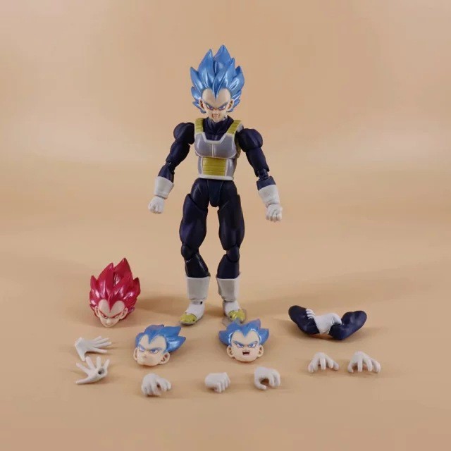 Mô hình khớp cử động Super Saiyan God Vegeta SHF cao 15cm
