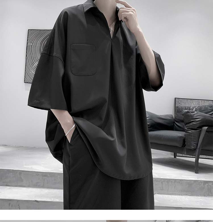 Áo Sơ Mi Ngắn Tay Phong Cách Hàn Quốc Dành Cho Nam | BigBuy360 - bigbuy360.vn