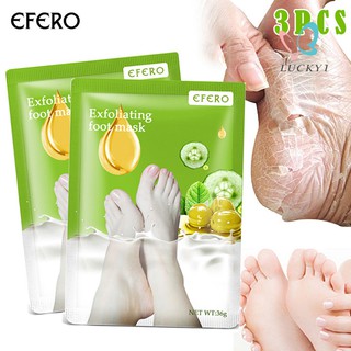 [Hàng mới về] 3 Cặp mặt nạ chân tẩy da chết dạng lột dưỡng ẩm chăm sóc da chân mịn màng