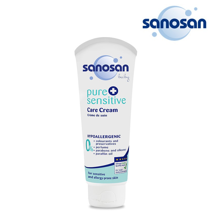 KEM DƯỠNG ẨM CHO DA CHÀM THỂ TẠNG VÀ NHẠY CẢM SANOSAN 75ML (CHÍNH HÃNG) CHO BÉ (115370)
