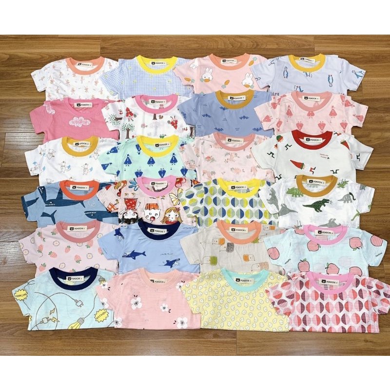 [2y-6y][CHỌN MẪU] Bộ cộc tay cotton giấy mặc nhà đi ngủ cho bé trai vải xuất Hàn