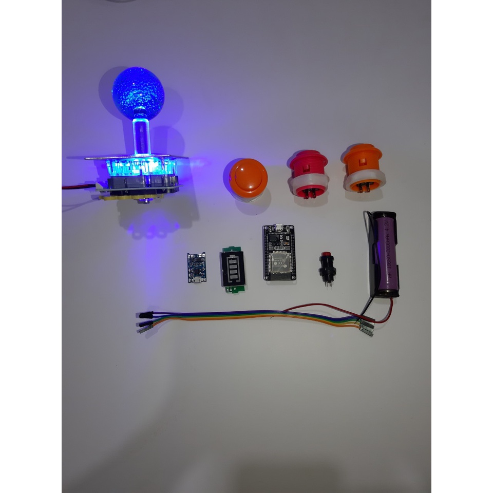 Kit bàn chơi game thùng tự lắp, kết nối bluetooth chơi trên điện thoại android, iOS, và PC