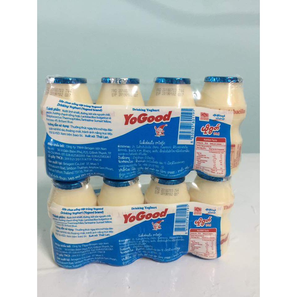 Sỉ: 1 Thùng Sữa Chua Uống YoGood Thái Lan ( 24 Lốc )