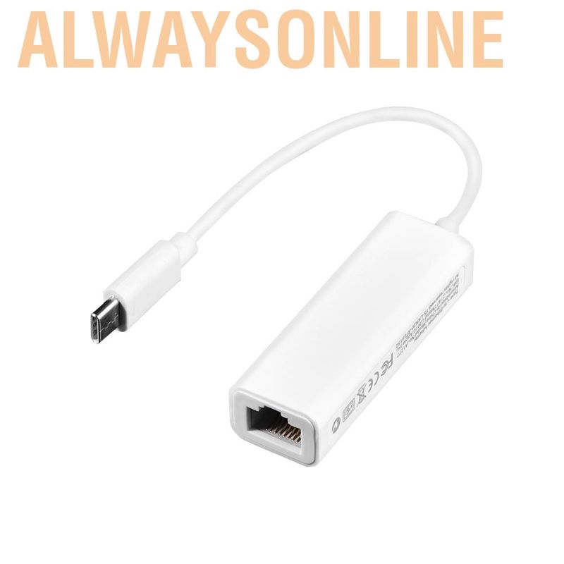 Cáp chuyển đổi usb 3.1 type-c sang rj45 100mbps ethernet lan cho macbook usb-c laptop đa năng