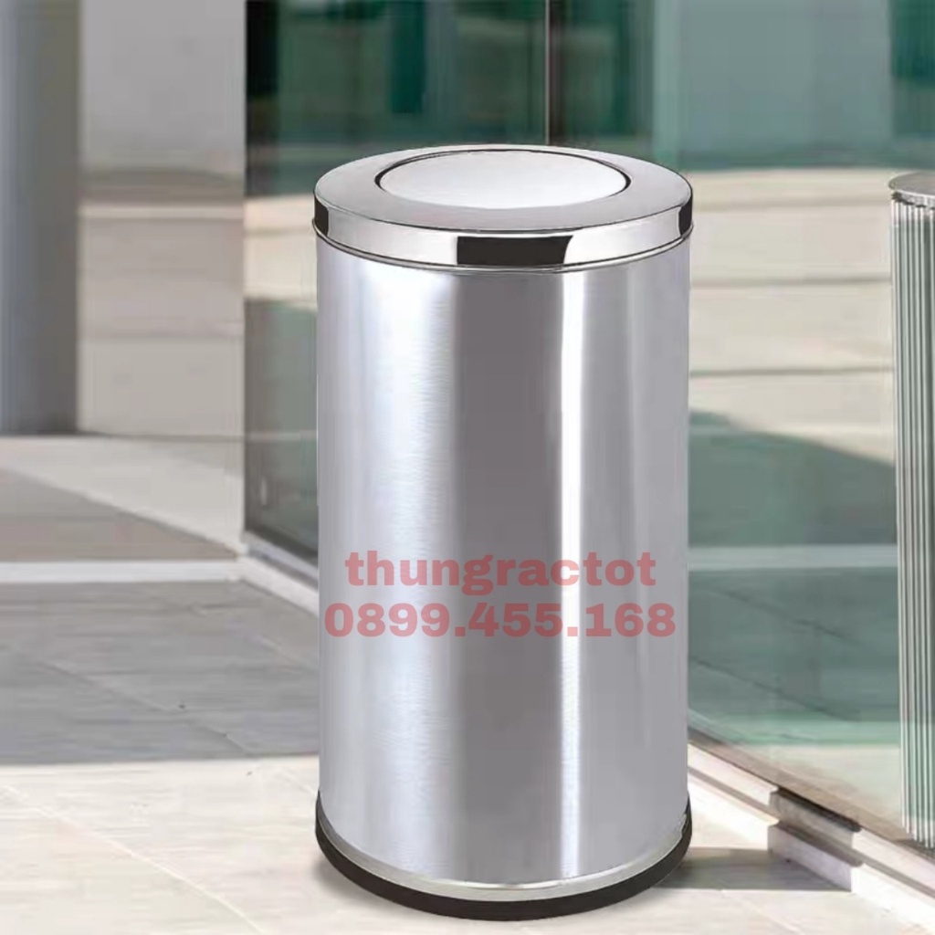 Thùng rác inox nắp lật, thùng rác inox bâp bênh