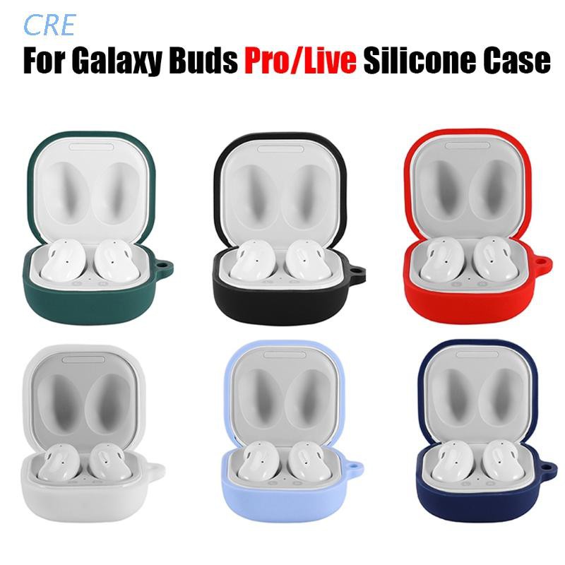 Vỏ Bảo Vệ Hộp Sạc Tai Nghe Không Dây S-Amsung Galaxy-Buds Pro / Live Bằng Silicon Mềm Chống Bụi Chống Rơi Có Thể Giặt Sạch