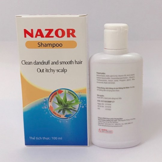 Dầu Gội Sạch Gàu & Mượt Tóc Hết Ngứa Da Đầu NAZOR 100ml