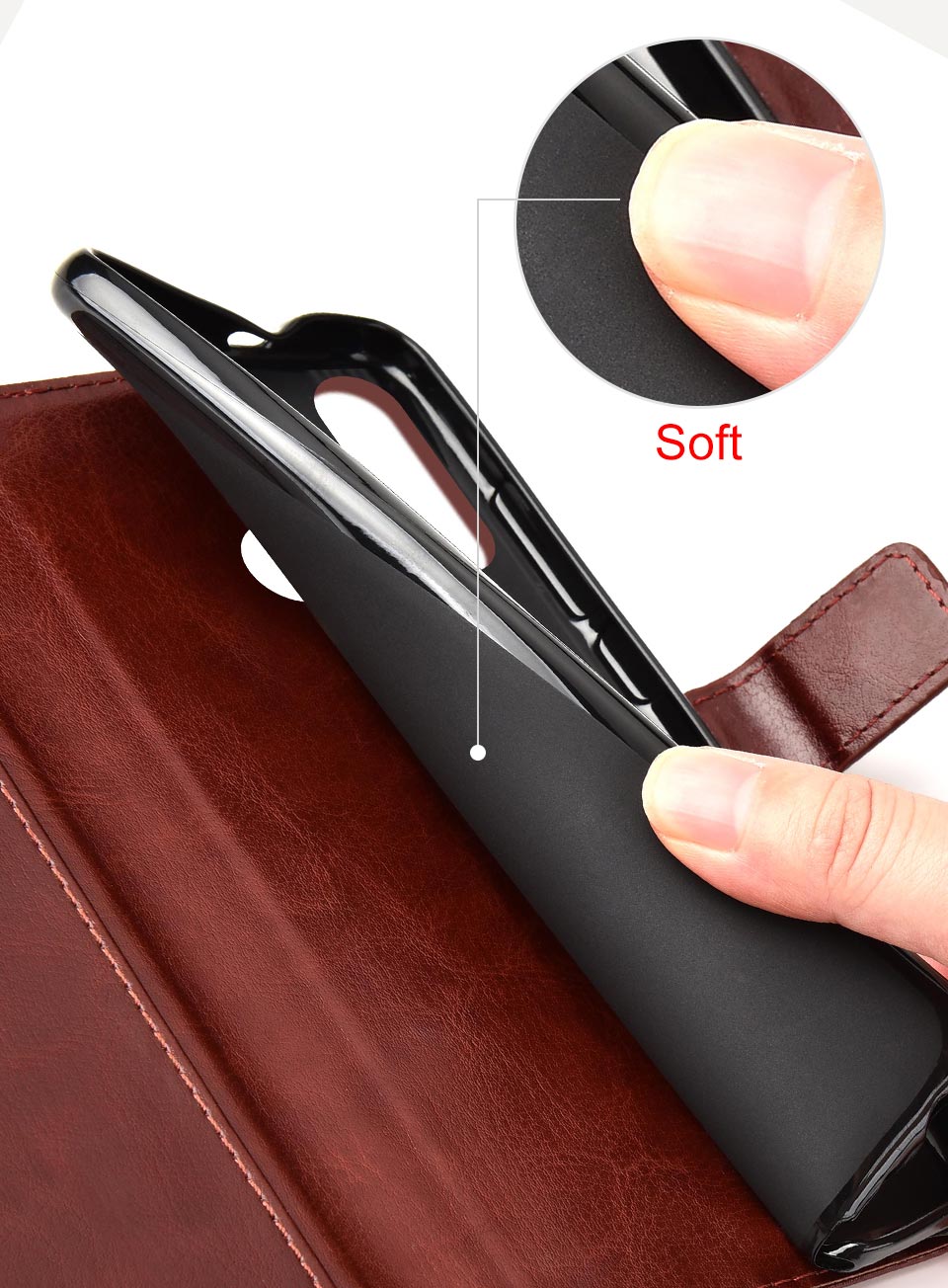 Bao da điện thoại kiểu ví thẻ gập có giá đỡ & dây cho Samsung S9 Plus S10 Lite S10 Plus Note 3 Note 4 S8 Plus Note 5 Luxury Flip Leather Wallet Card Stand Holder 360 Full Cover Phone Case with Gift Lanyard