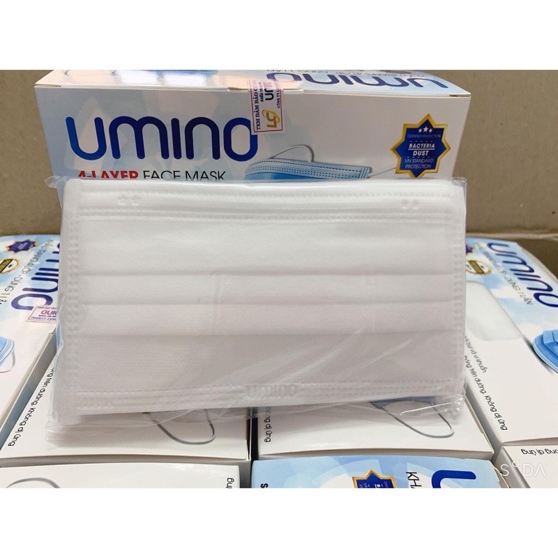 Khẩu trang kháng khuẩn 4 lớp màu xám, trắng, xanh, đen UMINO, AMI | BigBuy360 - bigbuy360.vn