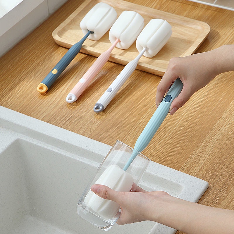 Bàn chải vệ sinh ly cốc có tay cầm dài tiện dụng