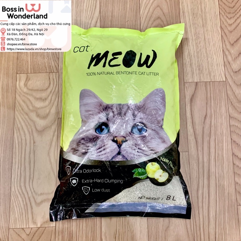 Cát vệ sinh cho mèo cat MEOW siêu vón hút
