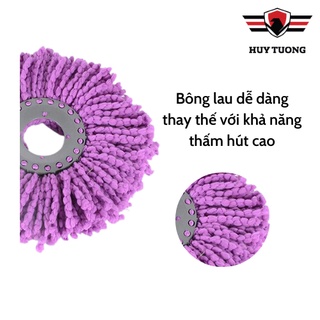 Bông lau nhà 360 độ thay thế 🚚 FREE SHIP 🚚 Bông lau nhà dẹp tự vắt chữ nhật (MÀU NGẪU NHIÊN) - Huy Tưởng