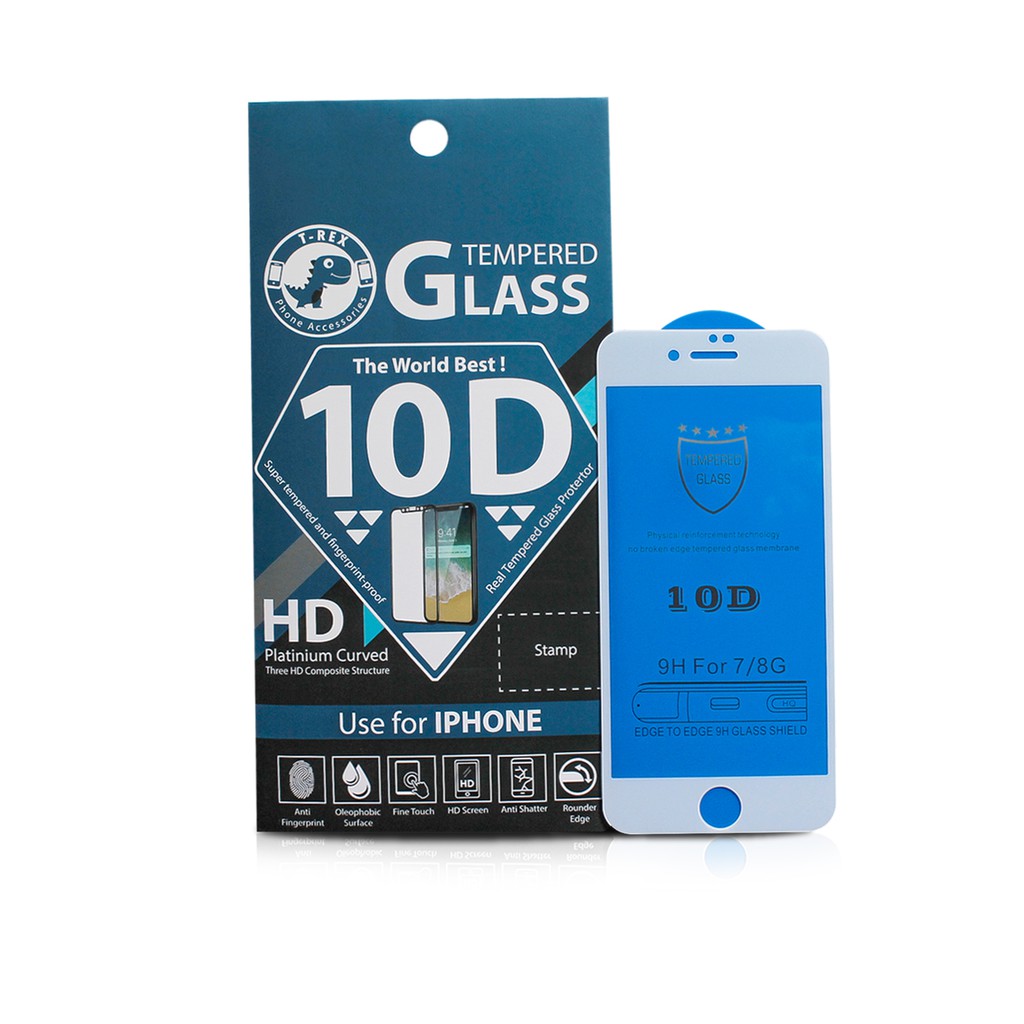 Kính Cường Lực T-rex 10D Dùng Cho Iphone -  6 7 8 PLUS X XS XR 11 PRO MAX