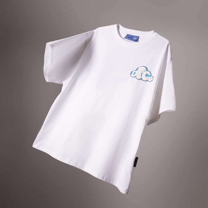 Áo Tee Dirty coins Cloud Dico - Trắng - Local brand
