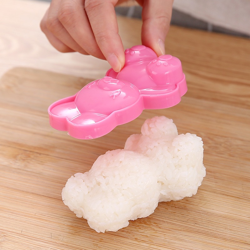 Bộ Khuôn Làm Cơm Nắm Hình Thỏ / Gấu Dễ Thương DIY