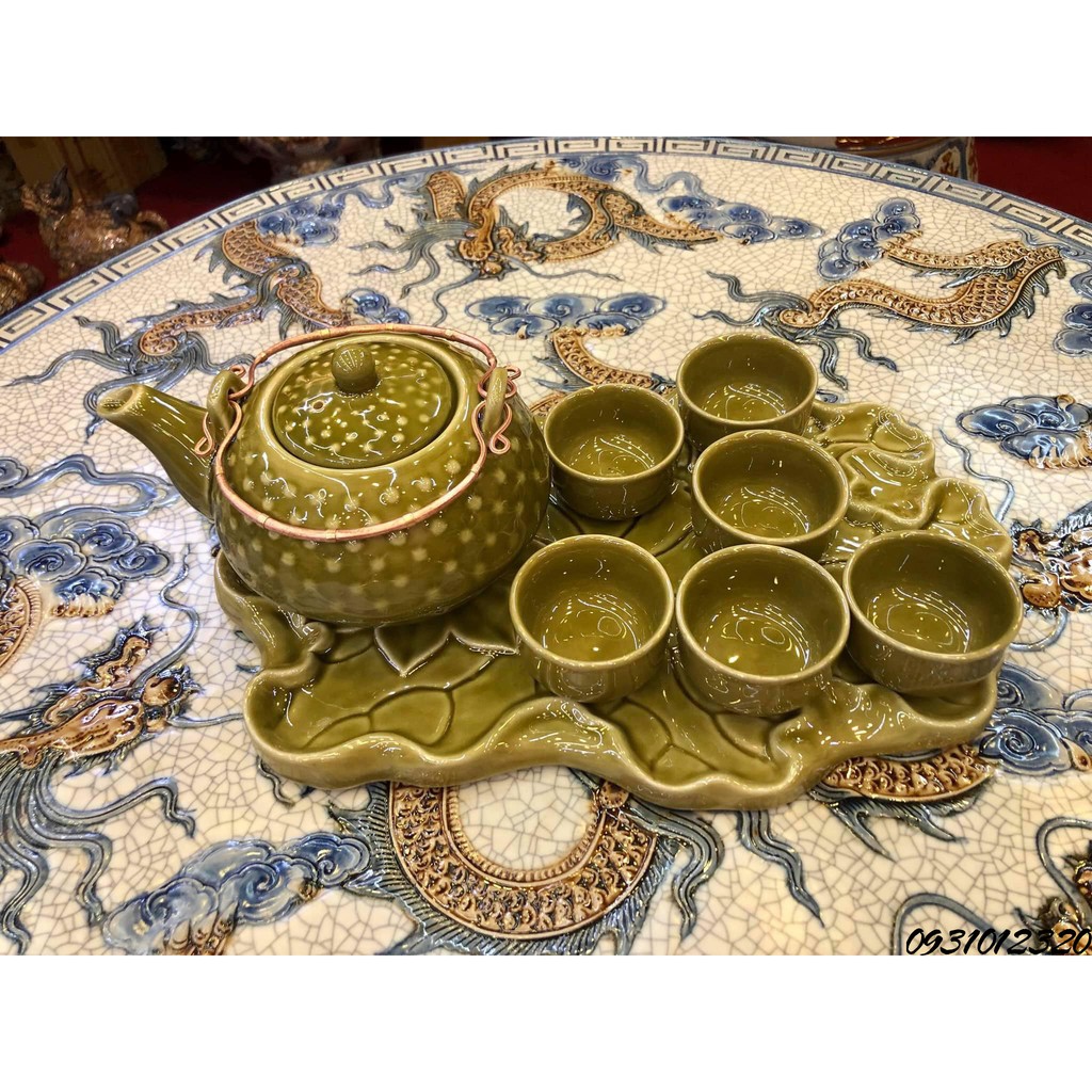 bộ ấm chén bát tràng giá rẻ