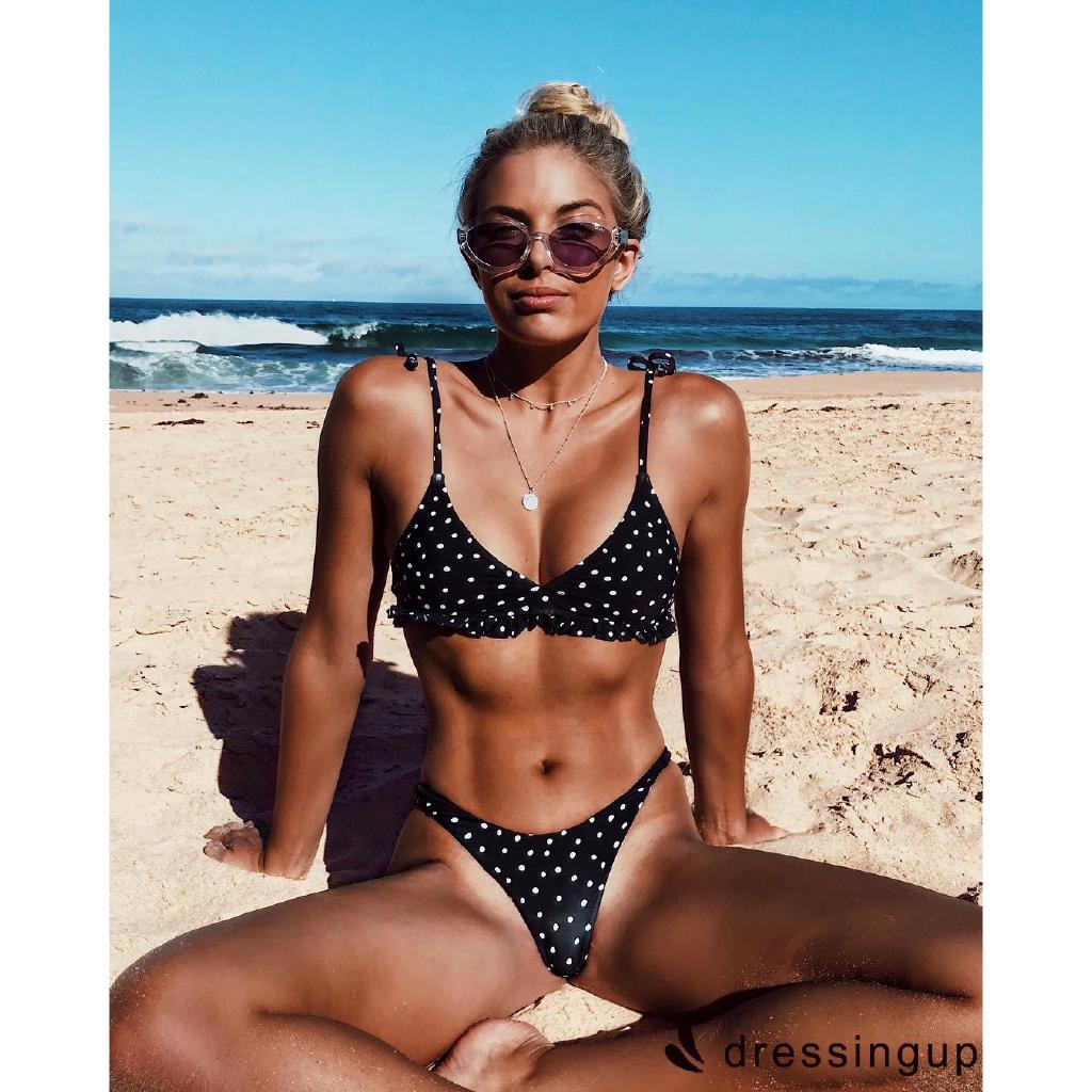 RPP-2018 New Black Dots Bikini Suit Triangle Special Girl
