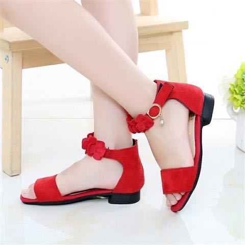 Little girl Korean fashion sandals PAPAYA