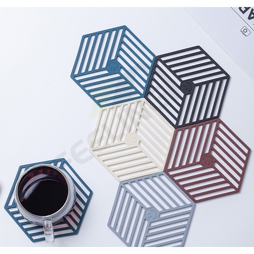 Tấm Lót Bàn Ăn Bằng Silicone Chống Bỏng Chống Trượt Phong Cách Bắc Âu