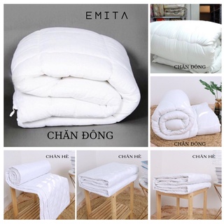 Ruột chăn hè chăn phao siêu nhẹ siêu ấm Emita Bedding loại trắng ruột bông gòn kháng khuẩn