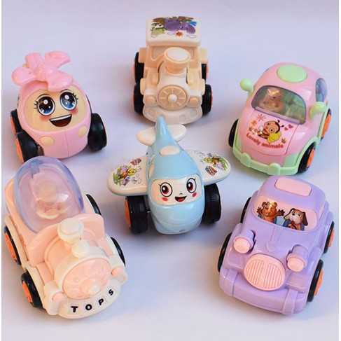 BỘ 3 Xe Mô Hình Mini kids Toys- Những người bạn vui vẻ - chạy bánh đà mượt mà, bền bỉ dành cho trẻ từ 1-5 tuổi