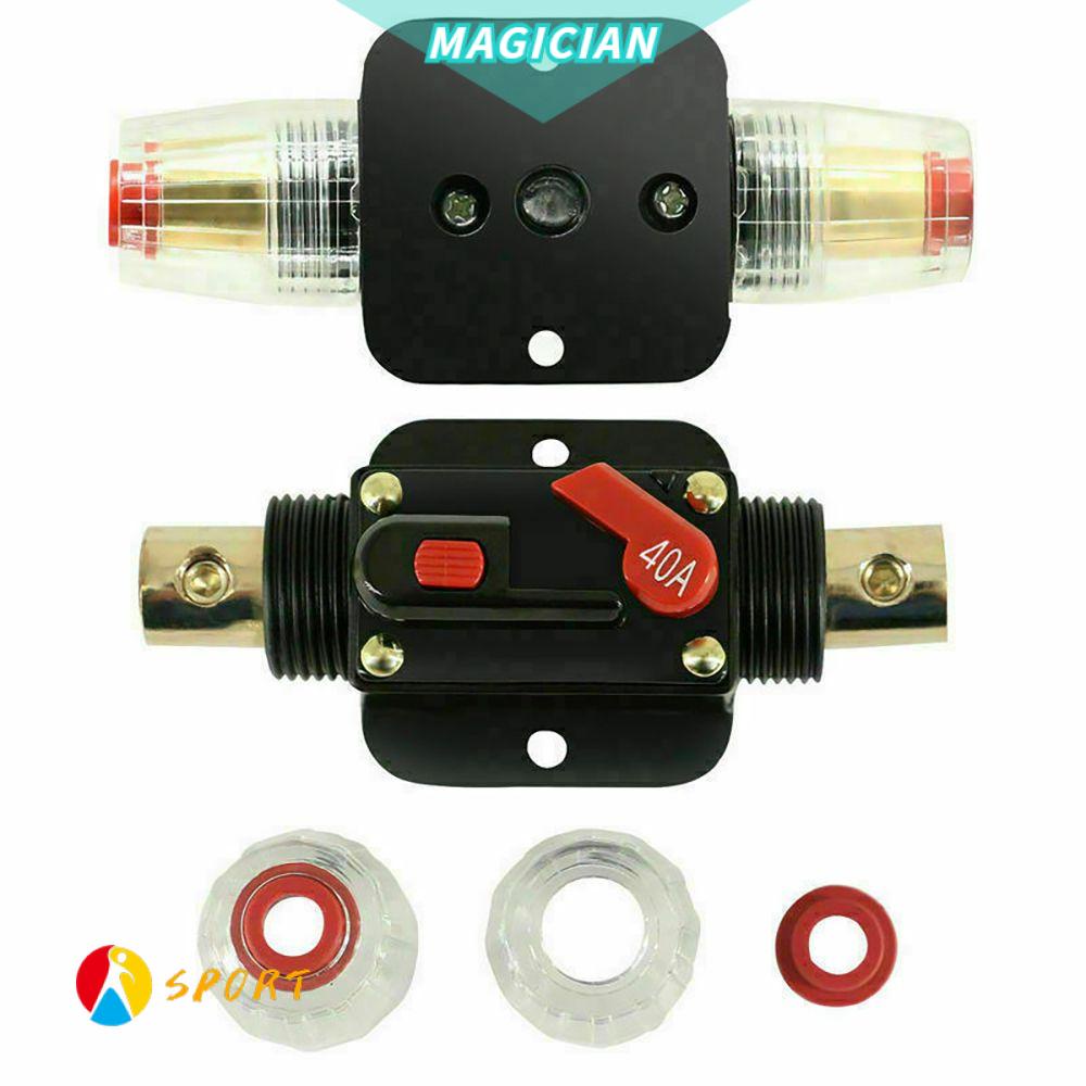 MAGIC Durable Fuse Holder Insurance Switch AMP Car Circuit Breaker 20A-100A Line Protection Compatible DC 12V Refit Adapter