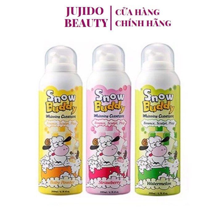 Sữa Tắm Trẻ Em Snow Buddy Whipping Cleanser Hàn Quốc 200ml An Toàn Cho Da Bé